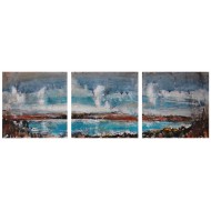 View from the Artist's Chalet, Tresco, Triptych